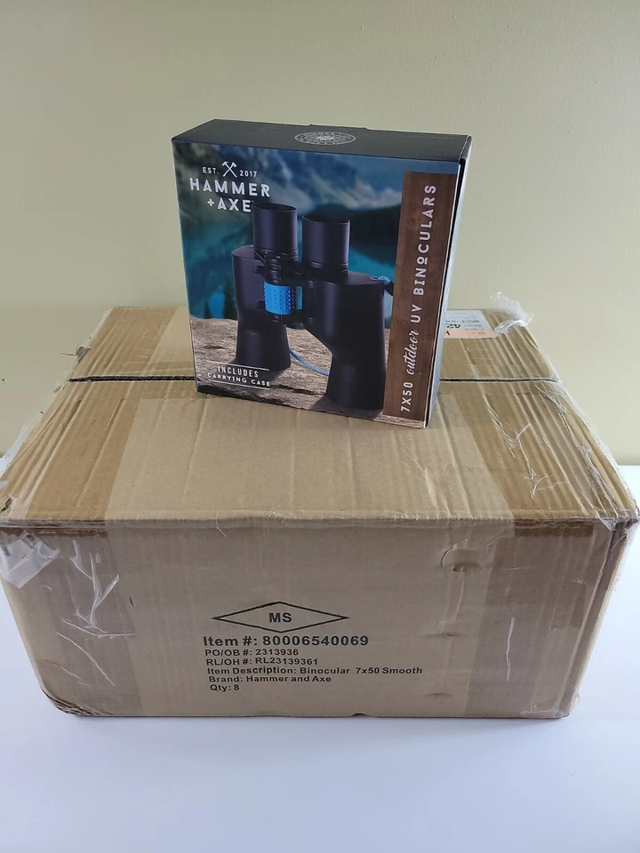 Hammer and Axe 7x50 Outdoor UV Binoculars With Carrying Case