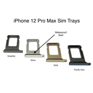 For iPhone 12 Pro Max Waterproof Nano Sim Card Tray Holder New - Picture 1 of 1