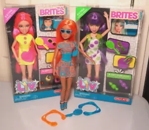 Spin Master Liv Doll Brites Neon Sophie Katie Alexis complete set 2012 - Picture 1 of 10