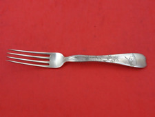 Lap Over Edge Acid Etched by Tiffany and Co Sterling Silver Regular Fork Swallow