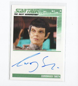 Star Trek TNG Heroes & Villains Autograph Card Carolyn Seymour as Toreth Auto