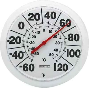 Springfield Indoor Outdoor großes und fettes Zifferblatt Thermometer Funk Thermometer - Bild 1 von 2