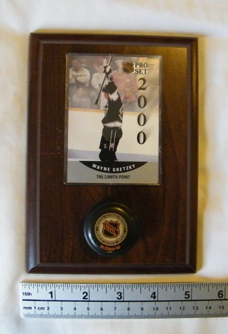 1990 -  WAYNE GRETZKY /  2,000TH POINT/ NHL / PRO SET / PLAQUE Cover