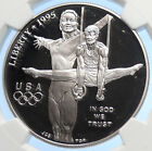1995P États-Unis OLYMPICS ATLANTA épreuve gymnastique argent pièce de monnaie NGC i106247
