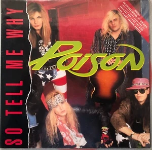 POISON SO TELL ME WHY 1991 UK CAPITOL VINYL 12" SINGLE 12CLG 640 EX RED + POSTER - Picture 1 of 3