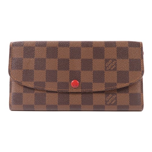 LOUIS VUITTON（LV） Portafoglio lungo Louis Vuitton LV GHW Emilie portafoglio N63544 marrone damier