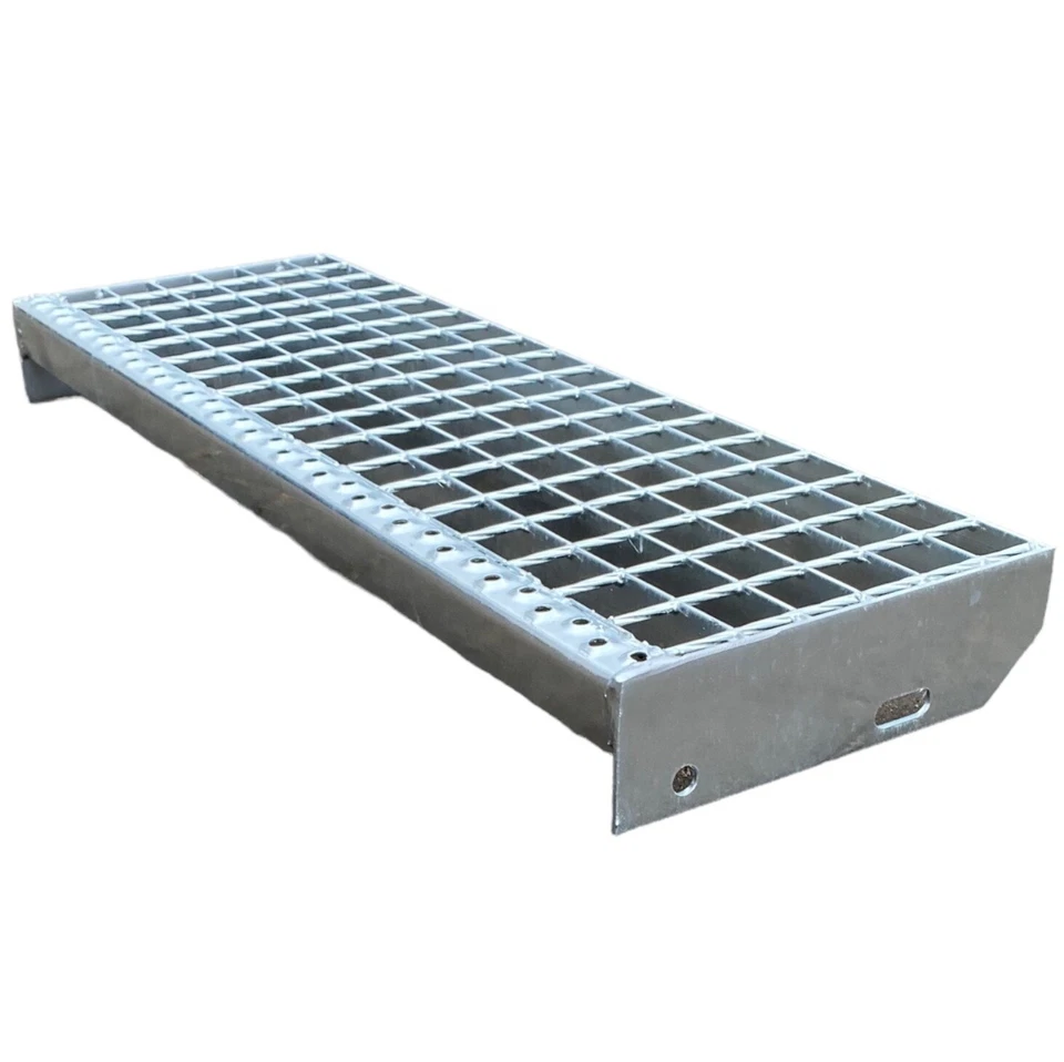 Metallstufe verzinkt Gitterroststufen Treppenstufen 600/700/800/900/1000x240mm - Bild 1 von 4