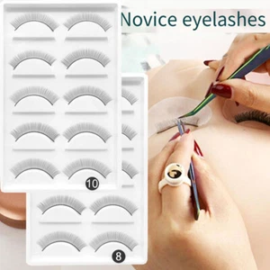 5Pairs Practice Lashes Eyelash Extensions Supplies Training False Eyelash Strb ^ - Foto 1 di 11
