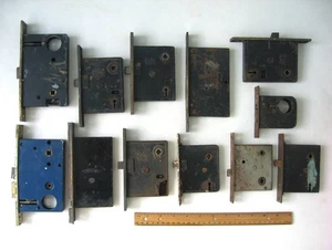Lot of Old Antique Vintage Mortise Door Locks for Repair or Parts BL Co Corbin - Picture 1 of 9