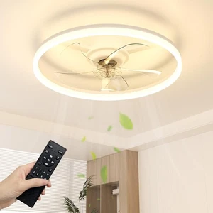 NIORSUN Ceiling Fans with Lights and Remote, 6 Speeds and 3000K-6500K Dimmable Q - Picture 1 of 6
