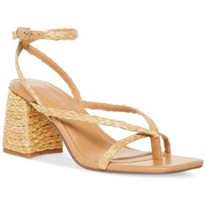 Madden Girl Womens Marrvel Tan Ankle Strap Shoes 10 Medium (B,M) BHFO 0596 - Picture 1 of 3