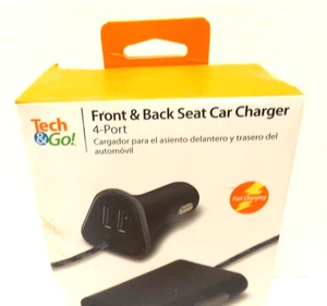 Cargador de coche Tech & Go asiento delantero y trasero / Nuevo - Imagen 1 de 3
