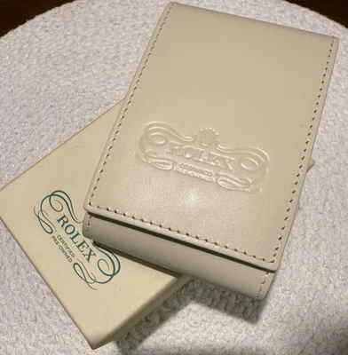 Authentic Rolex CPO Beige Leather Travel Carry Storage Case Pouch - Image 1 of 4