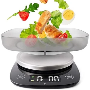 Báscula digital para alimentos con tazón para productos mayores de 11 lb a 5 kg de capacidad gramos y onzas - Imagen 1 de 5