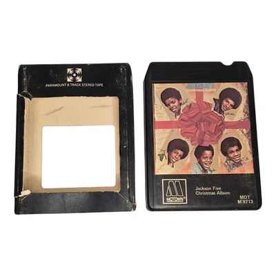 Jackson Five Christmas Album 1971 Motown 8 Track Tape M-8713 W/Slipcover Michael - Image 1 of 4