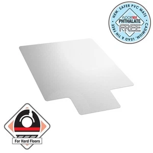48" x 36" PVC Lipped Chair Mat for Hard Floor - Picture 1 of 6