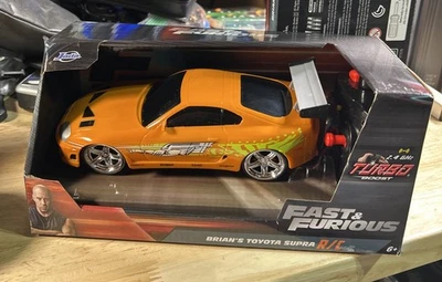 Jada 1:24 The Fast & The Furious, Brian’s 1994 Toyota Supra Turbo R/C Toy Car - Image 1 of 2