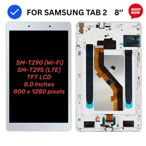 For Samsung Galaxy Tab A2 8" 2019 SM-T295 LCD Screen Display Digitizer white - Picture 1 of 1