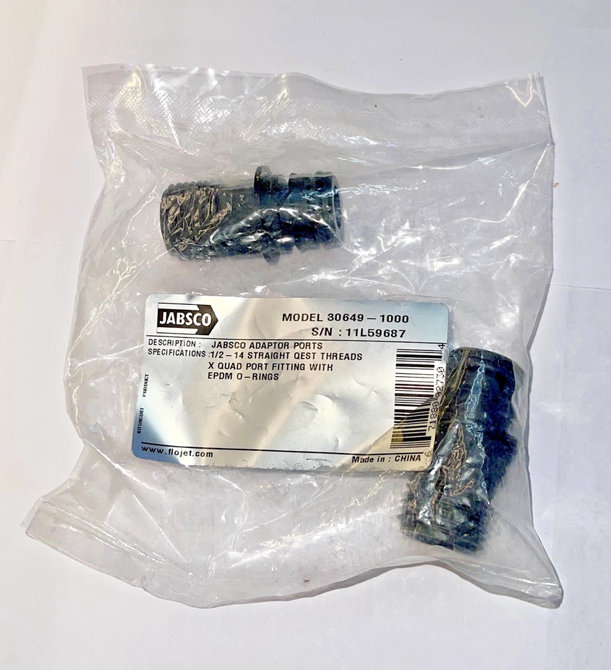 JABSCO 30649-1000 X ACCESORIOS DE PUERTO ADAPTADOR CUÁDRUPLE CON ORINGS KIT SVC 1/2"-14 ROSCAS. Foto 1 de 4