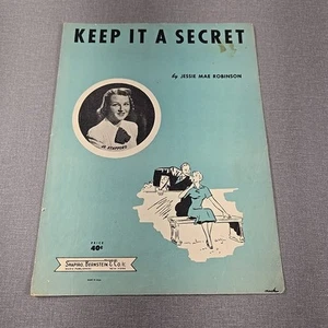 Keep it a Secret di Jessie Mae Robinson 1952 spartiti vintage - Foto 1 di 6