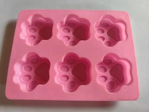 Basteln Katzen Pfoten rosa Silikonform backen - Bild 1 von 4
