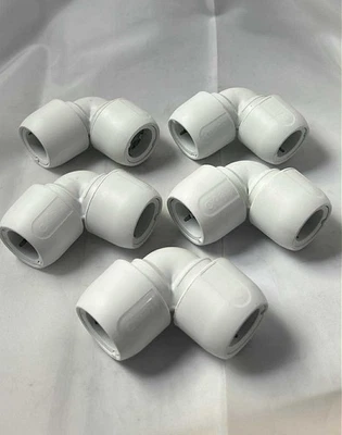HEP2O/ACORN Wavin Hep2O HD5/22W 22mm x 22mm Plastic Push Fit Elbow 90 Degree ( Pack Of 5 )