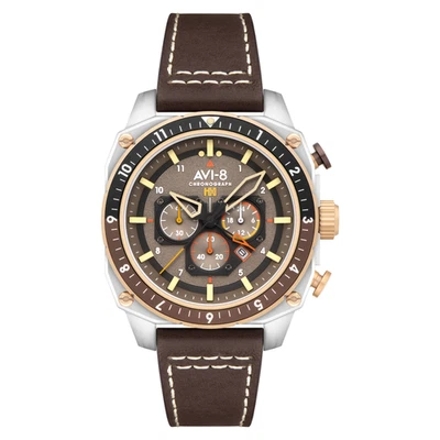 ATLAS CRONÓGRAFO DUAL TIME CINZA/COURO | Relógio de pulso mostrador cinza AV-4100-05 - Imagem 1 de 4