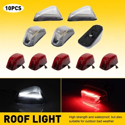 Luces LED transparentes/rojas para cabina de techo para 14-23 Ram ProMaster 1500 2500 3500 Foto 1 de 4