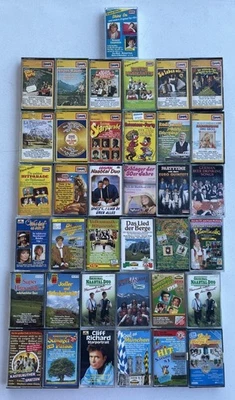 German Music Folk Polka Volksmusik and Schlager Songs 37 Cassette Tape Lot - Image 1 of 4