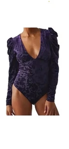 Free People Intimate Gr. L Magic Hour Samt Body Tiefsee Kombi 98 $ - Bild 1 von 12