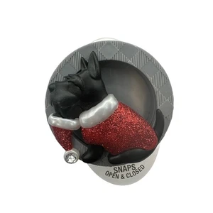 Bath Body Works Perro Negro Perro Scottie Navidad Coche Visera Clip Scotty - Imagen 1 de 2