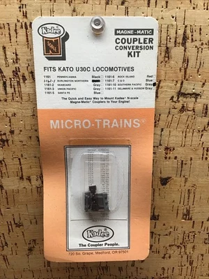 Kadee N Scale Magne-Matic Coupler Conversion Kit Fits Kato U30C Locos New QU-5 - Image 1 of 2