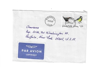 NORWAY 1980 Cover sent from Eggedal to U.S. - Picture 1 of 2