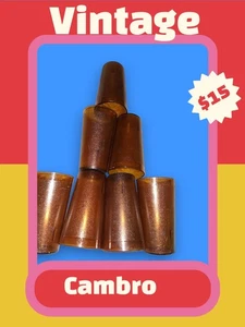 Cambro tazze di plastica marrone vintage - Foto 1 di 5