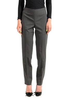 Incotex Women's "Nadine" Gray Wool Flat Front Pants US S IT 40 - Image 1 of 4