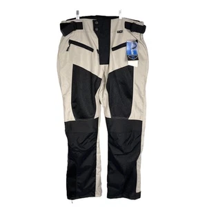 NWT WICKED STOCK Men's MOTORCYCLE PANTS Black & Beige Size XL Short - Picture 1 of 5