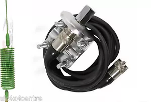 mini ressort vert Tornado stinger radio CB antenne angle droit rail support - Photo 1/5