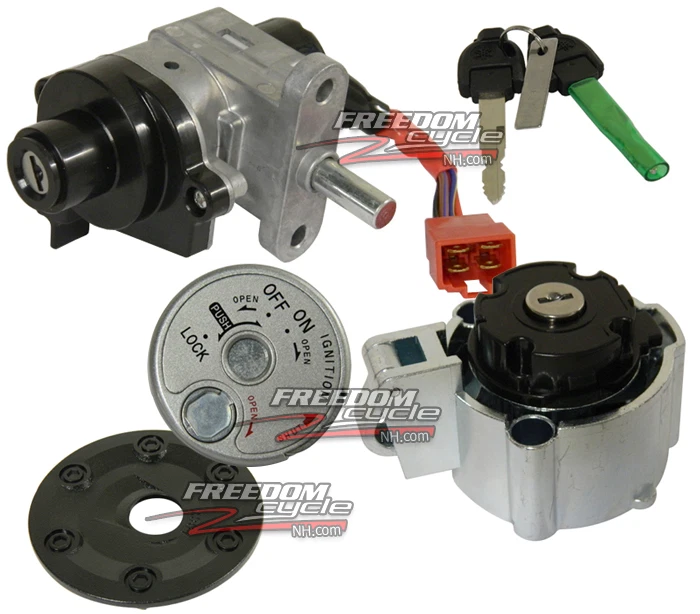 NOVO OEM 09-15 YAMAHA ZUMA 125 SCOOTER INTERRUPTOR DE IGNIÇÃO CHAVES DE TAMPA DE GÁS 32S-WH203-04 - Imagem 1 de 1