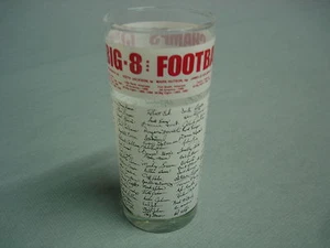 Vintage 1986 OKLAHOMA SOONERS Football Glas OU Big 8 Champions - Bild 1 von 3