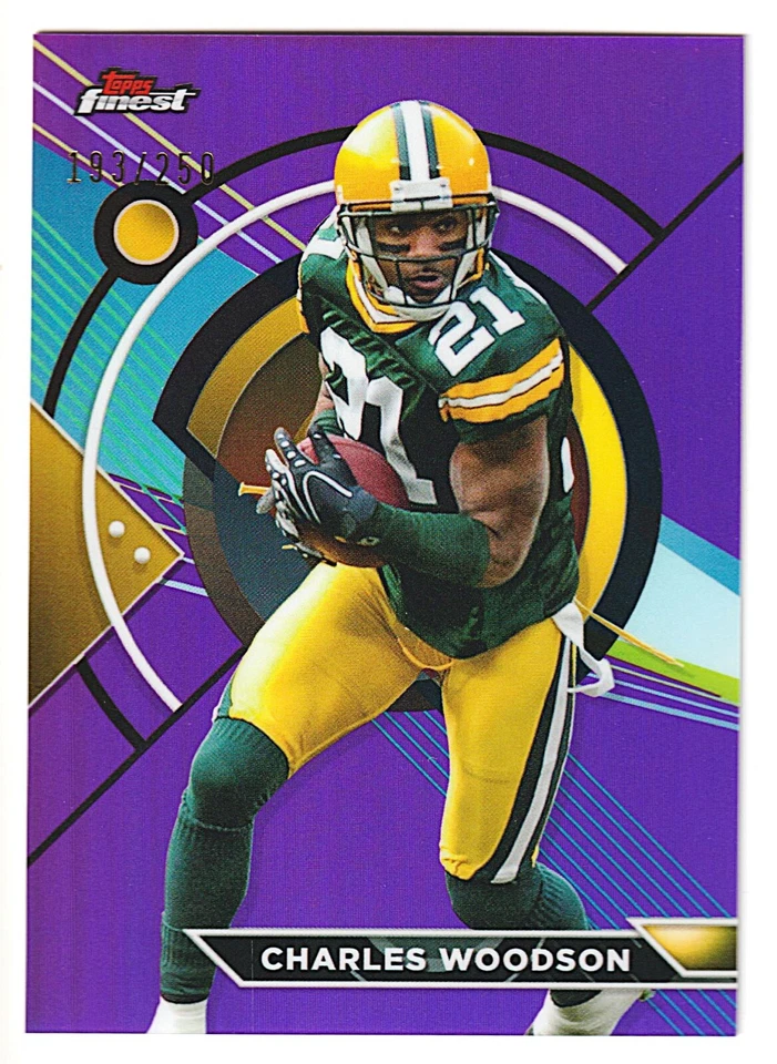 2023 Topps Composite Charles Woodson Purple Refractor /250 #187 Packers - Image 1 of 2