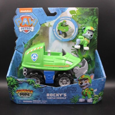Щенки Paw Patrol Jungle Pups Rocky's Turtle Vehicle 2024 Paw Patrol Rocky's Turtle - Изображение 1 из 4