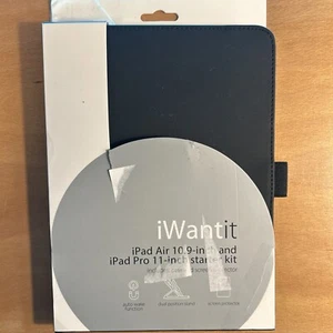 IWANTIT iPad Air 10.9" Case Wallet Folio - Damaged Box No Accessories - Picture 1 of 6