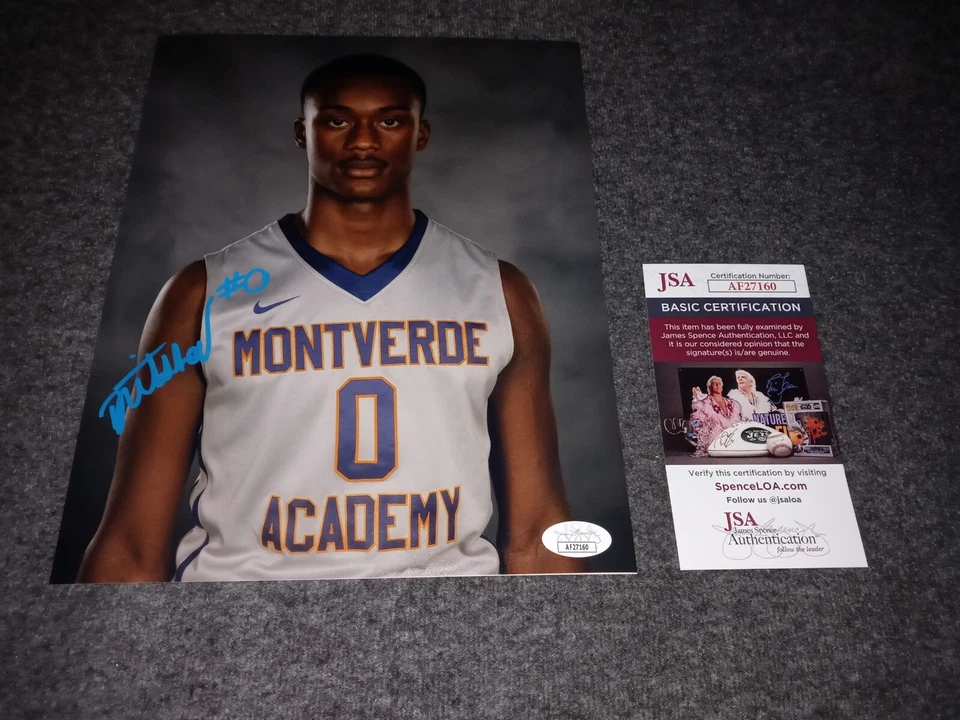 Dariq Whitehead Signed 8x10 Duke Blue Devils Jsa - Image 1 of 1