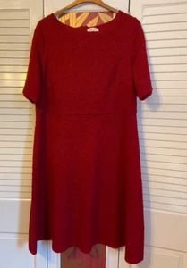 Dark Red Per Una M&S occasion dress uk 22 - Picture 1 of 9