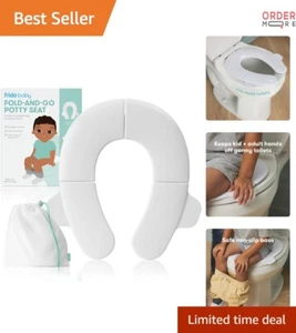 Foldable Child Potty Seat Travel Toilet Cover Non-Slip Handles Compact - Picture 1 of 8