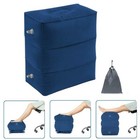 Inflatable Car Seat Footrest Height-Adjustable Footrest for Airplane Footrest