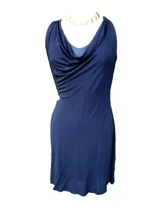 $325 LAETETIA HECHT Black Leather Buckle Halter Cybercore Boho Dress FR 46 US XL - Picture 1 of 5