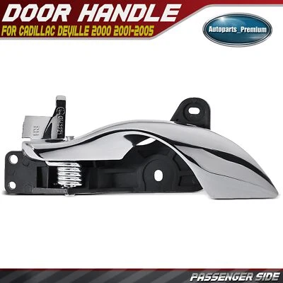 Manija de puerta interior de zinc cromado + base negra del lado del pasajero para Cadillac DeVille Foto 1 de 4