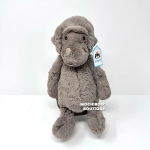 Juguete de peluche suave medio Jellycat BASHFUL GORILLA NUEVO CON ETIQUETAS RARO DIFÍCIL DE ENCONTRAR AMOR ¡NUEVO! - Imagen 1 de 3