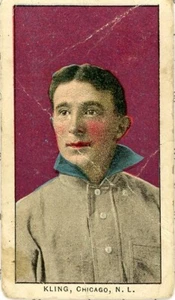 1910 E96 Philadelphia Caramel Johnny Kling grezzo rifinito P1388 - Foto 1 di 3